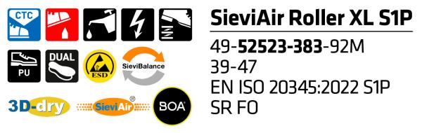 SIEVI SIEVIAIR ROLLER XL S1P Größe 39-47